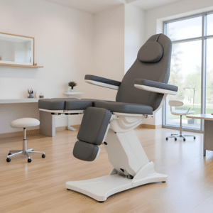 Fotoliu Podiatrie & Pedichiură Serenity – Gri | 3 Motoare Electrice