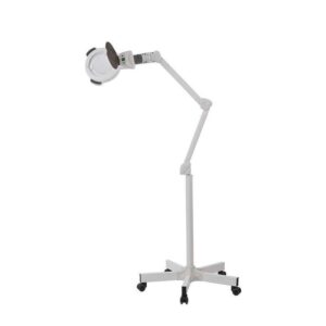 ZOOM+ Lampă LED cu lupă 5 dioptrii pe stativ cu roți